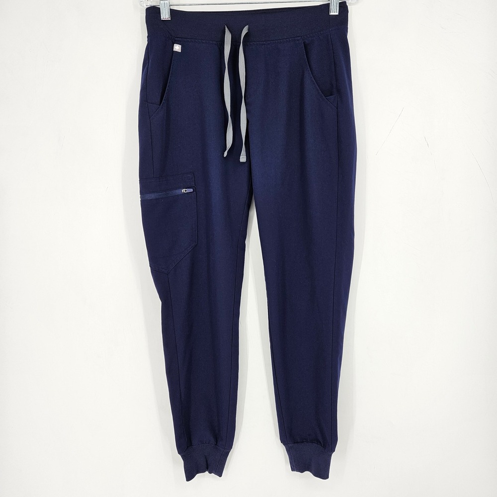 FIGS Zamora Jogger Pants Womens Small Navy Blue Scrub Medical Healthcare
